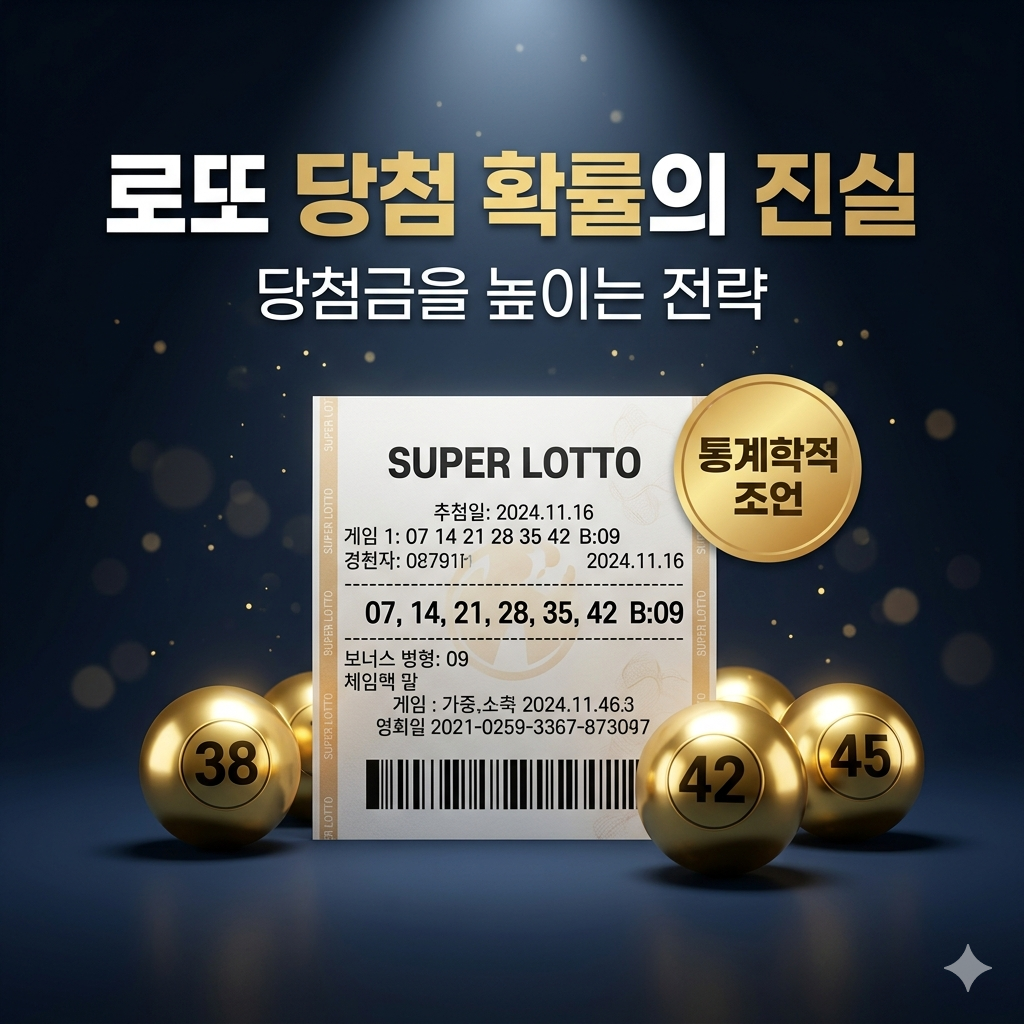 로또 당첨 확률의 진실과 당첨금을 높이는 번호 선택 전략