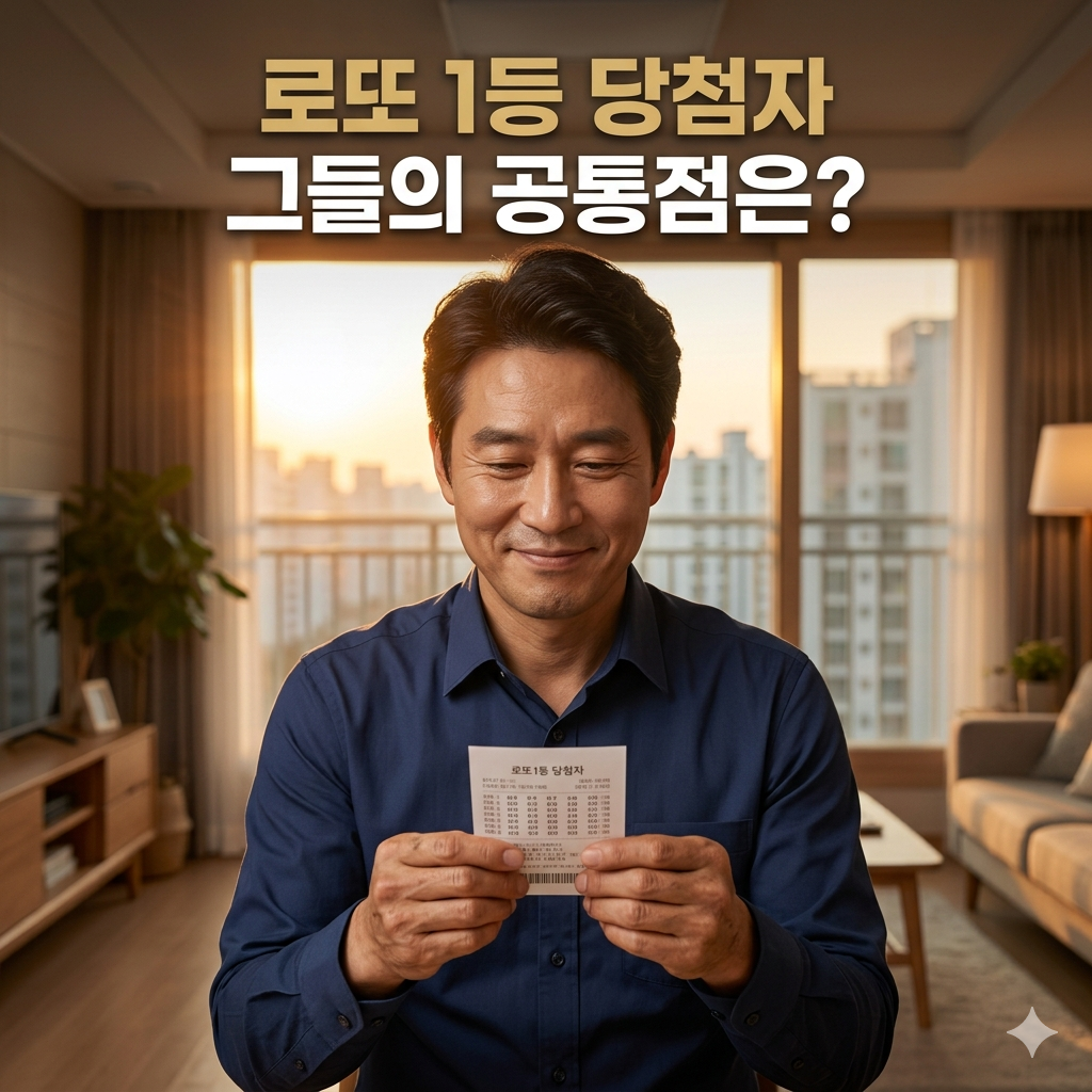 로또 1등 당첨자 통계 분석: 평범한 일상 속 행운의 주인공들