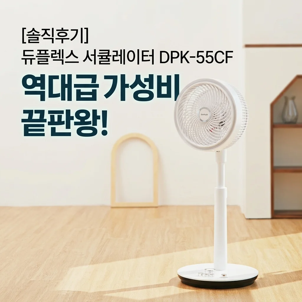 역대급 가성비 듀플렉스 써큘레이터 DPK-55CF 솔직 사용 후기