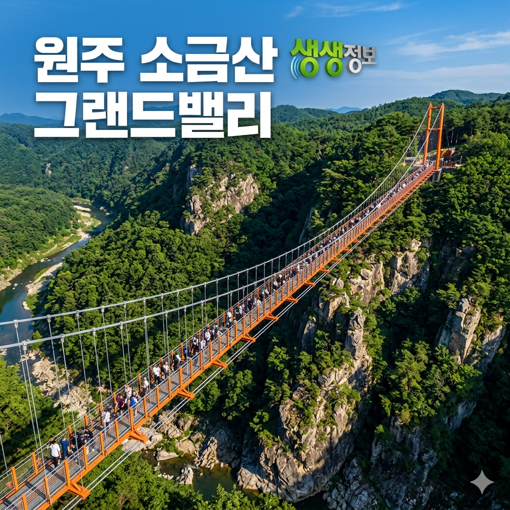 2TV 생생정보 원주 여행 코스 총정리! 소금산 그랜드밸리부터 장군본가까지