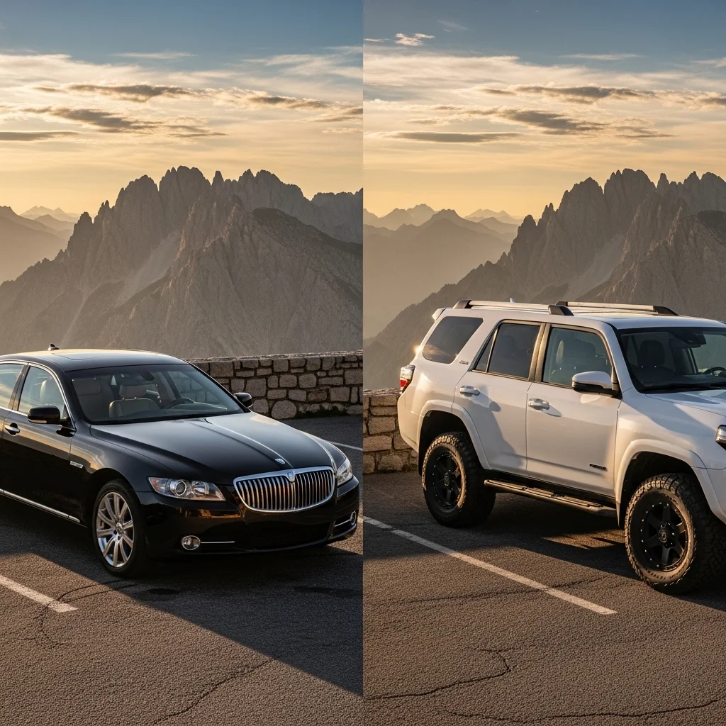 세단 vs SUV, 장거리 여행에는 무엇이 더 좋을까?