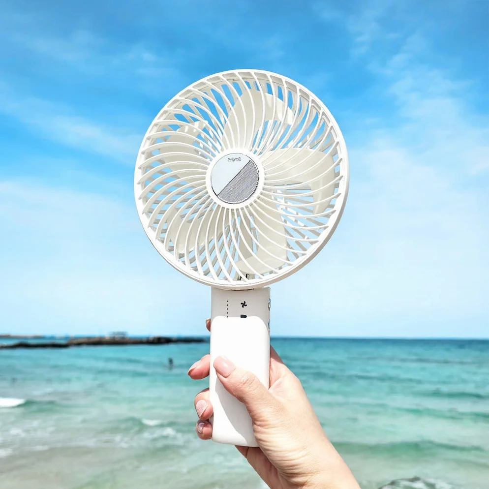 [26년 업그레이드] 프롬비 윈드스핀 빅팬 무선 폴더블 휴대용 선풍기 FB150 스노우화이트 상세 이미지 7