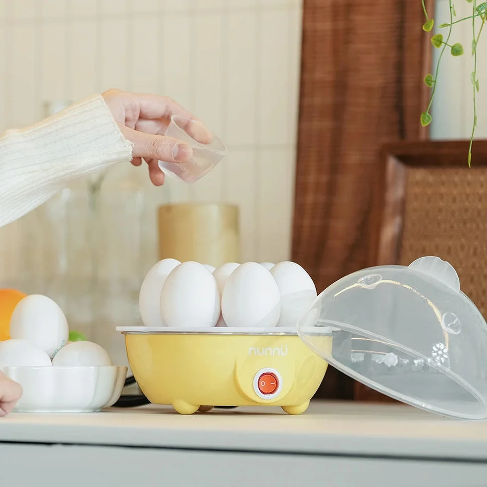 계란찜기 반숙 계란삶는기계 2단 에그쿠커 옐로우 미니 고구마 멀티쿠커 상세 이미지 2