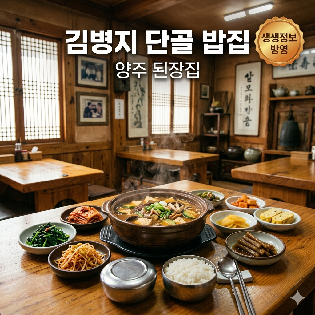 [생생정보] 김병지 단골 밥집, 양주 '된장집' 오삼불고기 맛집 정보