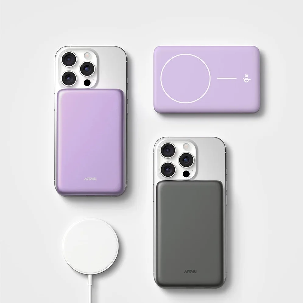 Qi2 15W 맥세이프 슬림 고속 보조배터리 10000mAh QB210 베이지 상세 이미지 5