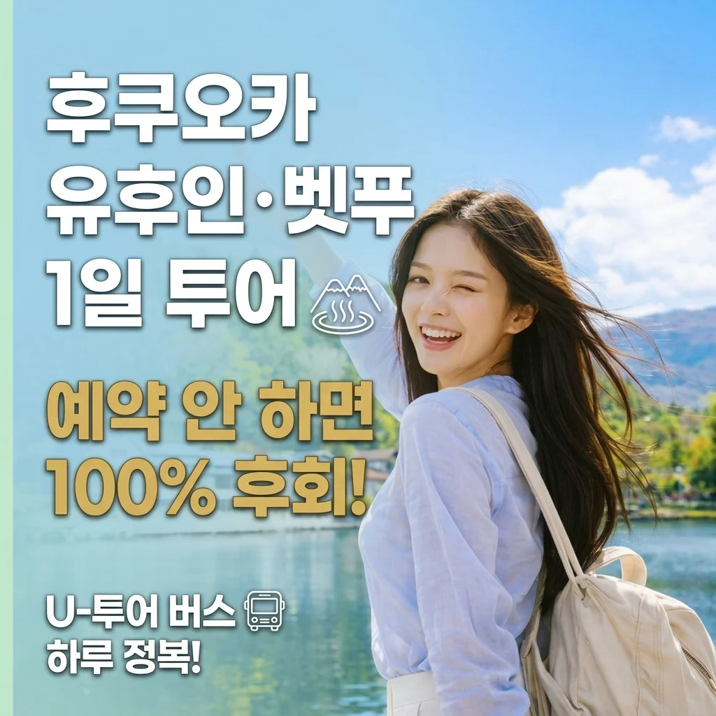 후쿠오카 유후인 벳부 유투어버스 1일 투어, 예약 안 하면 손해인 이유