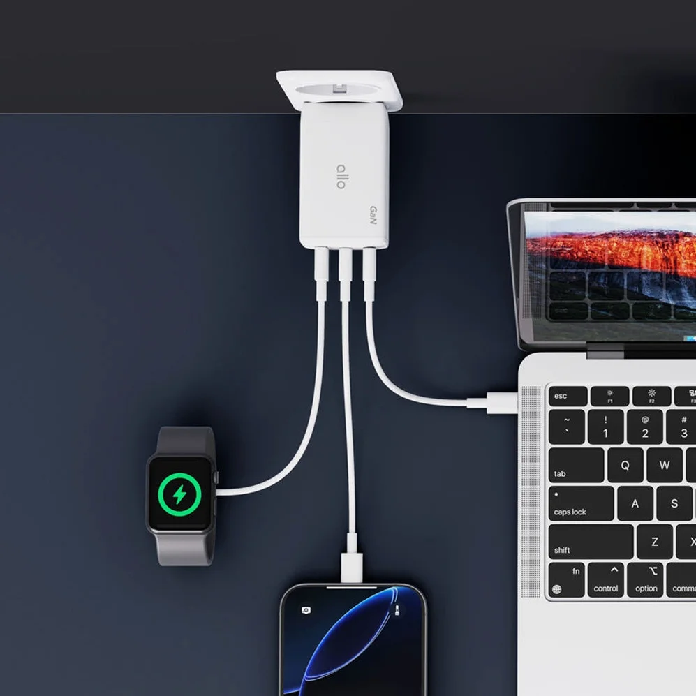 알로코리아 라이트 GaN 65W PD PPS QC 4.0 멀티 초고속 충전기 UC365G 상세 이미지 2