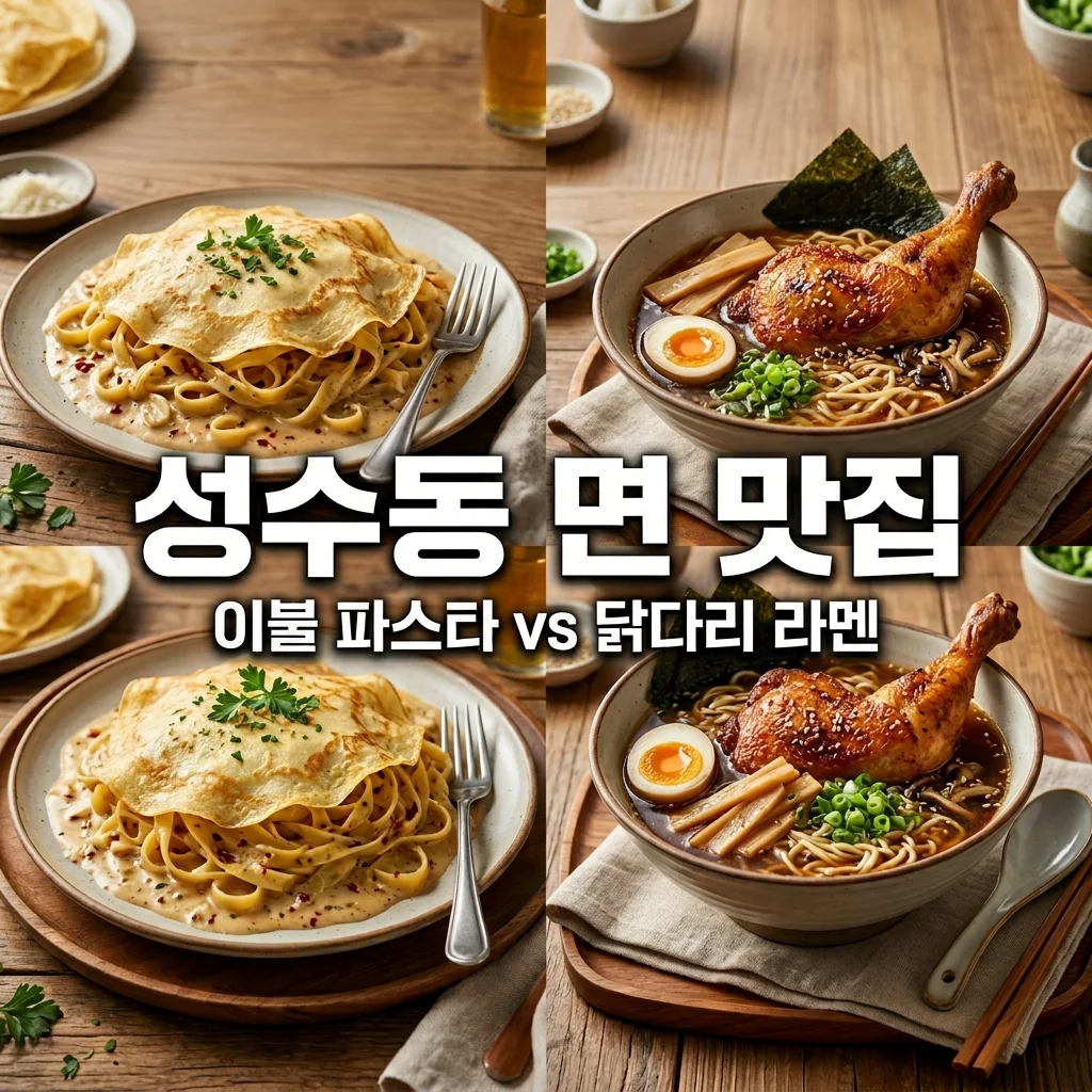 2TV 생생정보 성수동 맛집 이불 파스타 vs 닭 다리 라멘 위치 가격 총정리