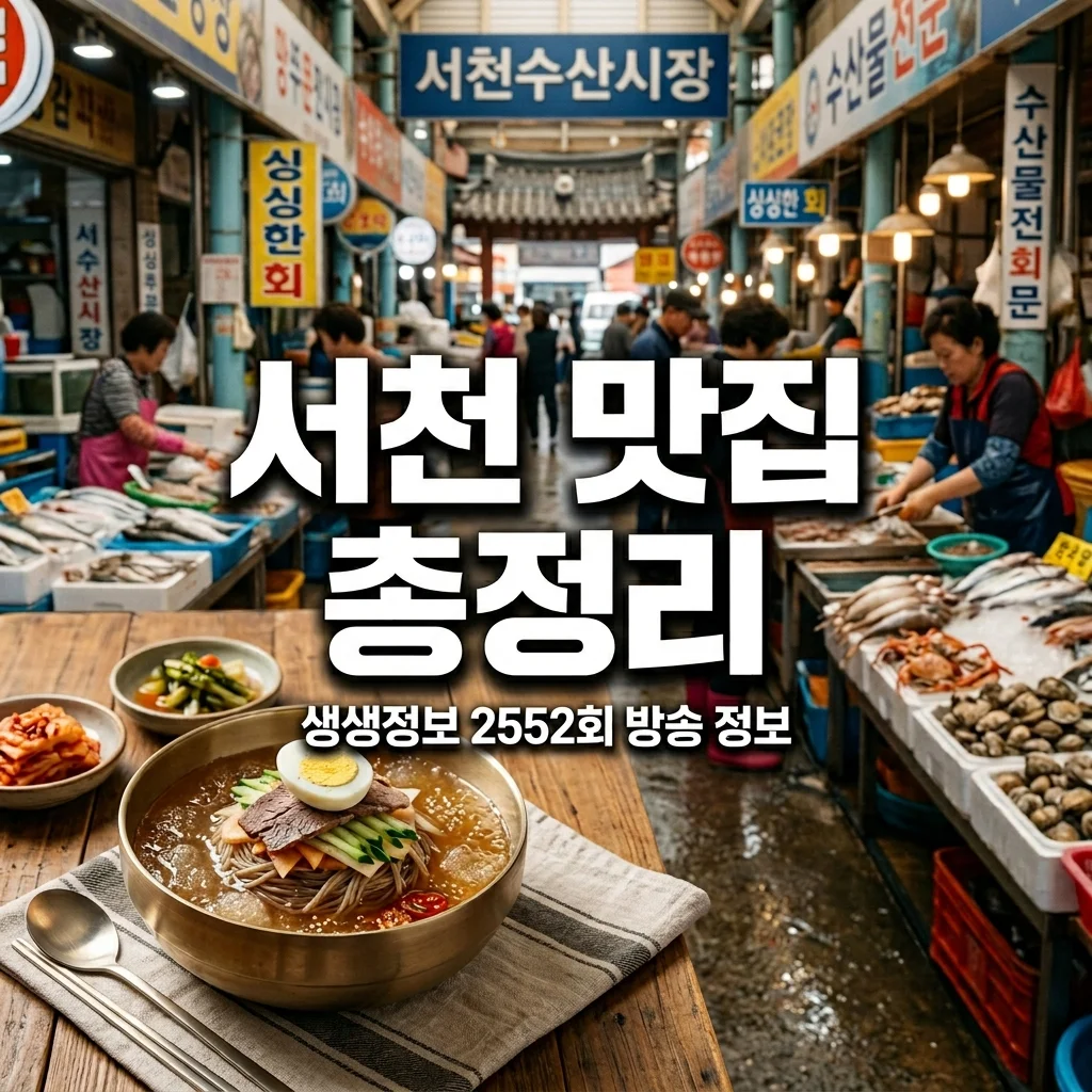 2TV 생생정보 서천 맛집 시조식당 수정냉면 위치 가격 2552회 총정리