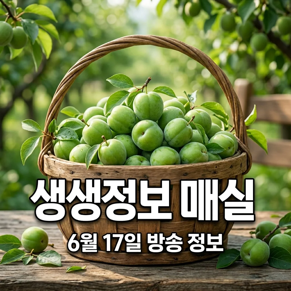 2TV 생생정보 매실 광양 매화골농원 위치 효능 6월 17일 음식X파일