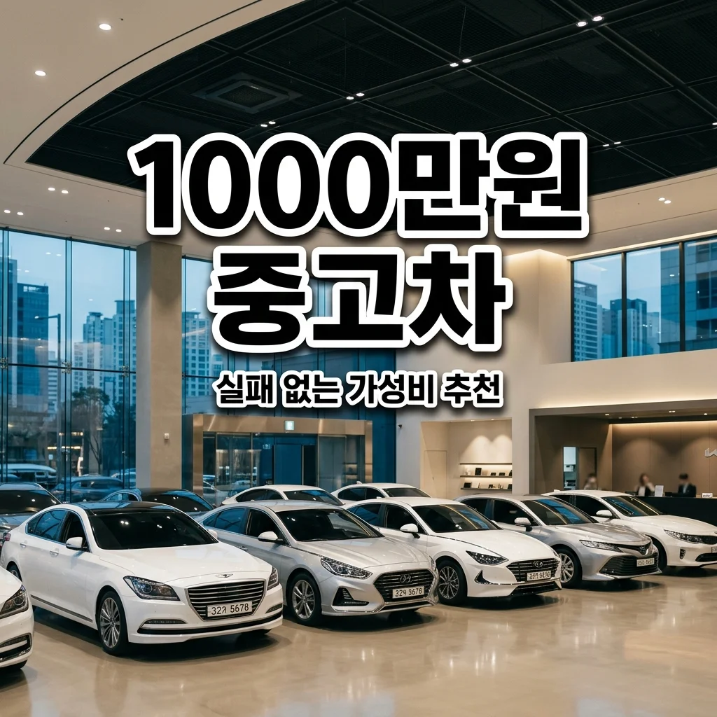 1000만원 중고차 추천 BEST 5 | 사회초년생 첫 차 가성비 끝판왕 정리