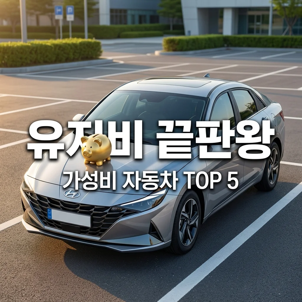 유지비 적은 자동차 추천 TOP 5 | 연비부터 세금까지 완벽 비교