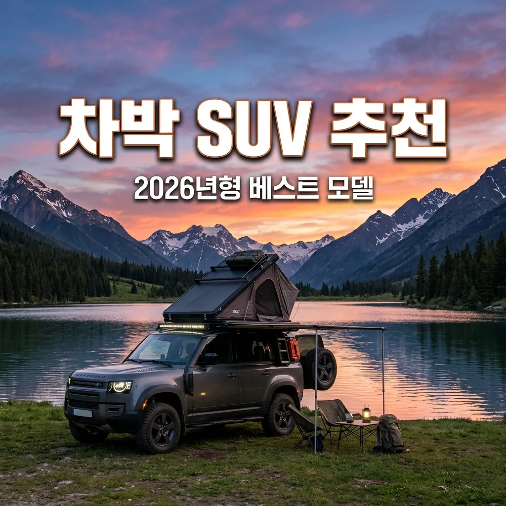 차박용 SUV 추천 2026 베스트 5 | 평탄화부터 트렁크 길이까지 완벽 비교