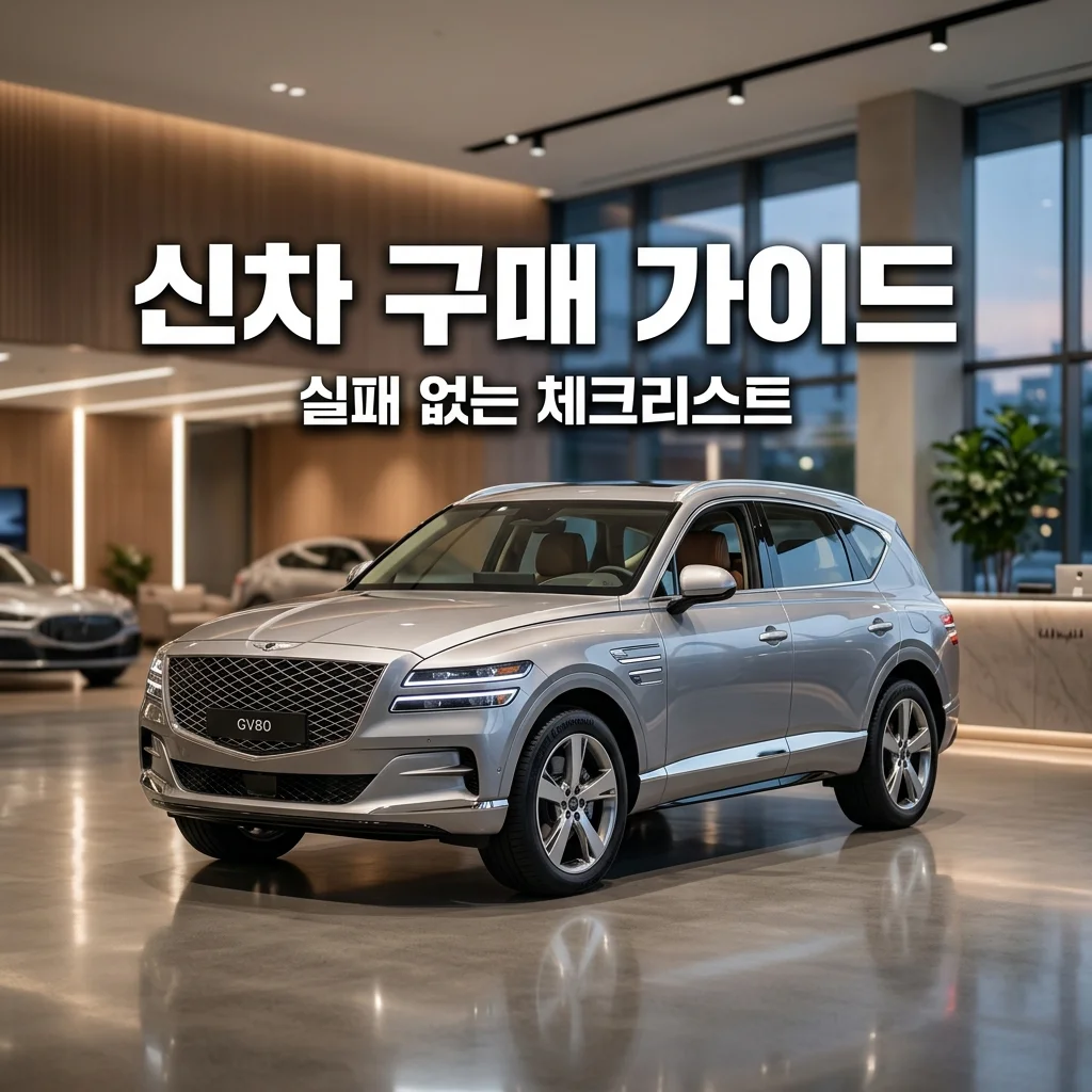 신차 구매 체크리스트: 계약부터 인수까지 실패 없는 7단계 총정리