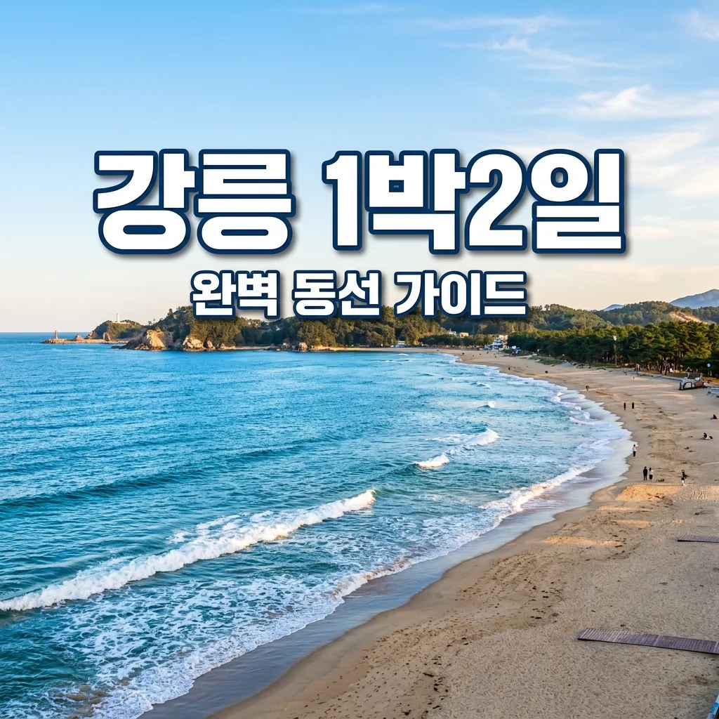 강릉 1박2일 여행코스 추천: 동선 낭비 없는 완벽 일정 및 맛집 가이드