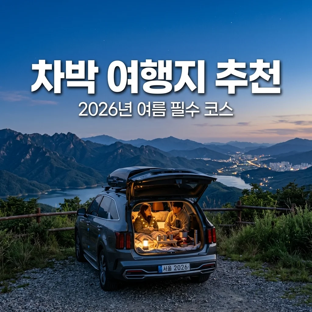 차박 여행지 추천 BEST 5 | 2026년 여름 꼭 가봐야 할 국내 명소