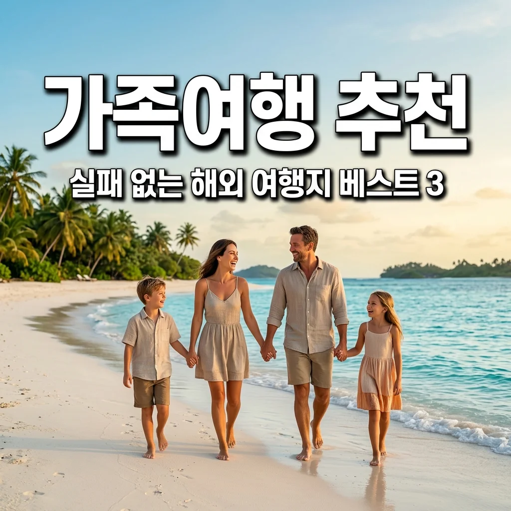 가족여행 추천 베스트 3: 아이와 부모님 모두 만족하는 해외 여행지 완벽 정리