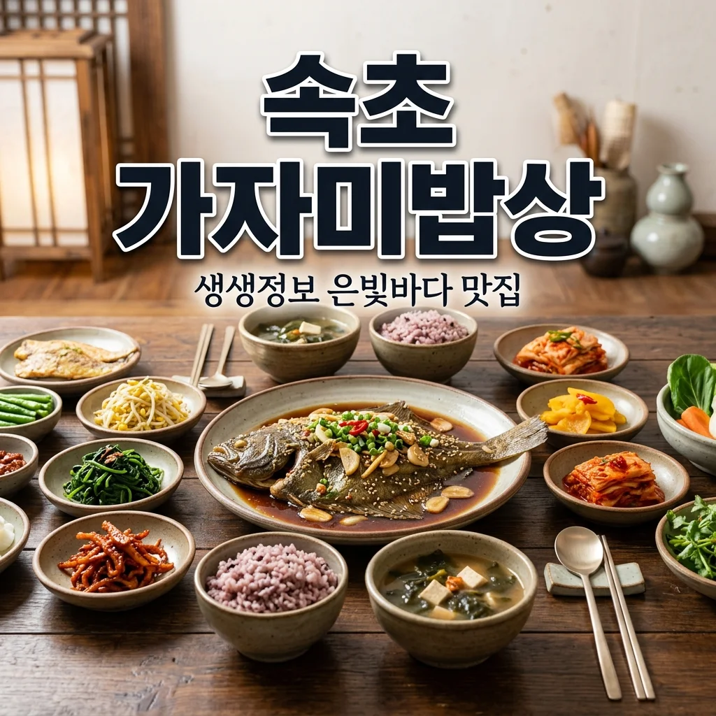 2TV 생생정보 2554회 속초 은빛바다 은희 할매 가자미 밥상 위치 및 정보