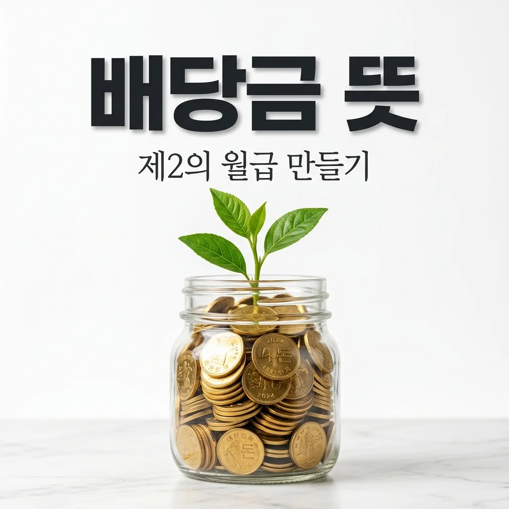 배당금 뜻과 받는 법 총정리 | 배당락일 확인하고 제2의 월급 만들기