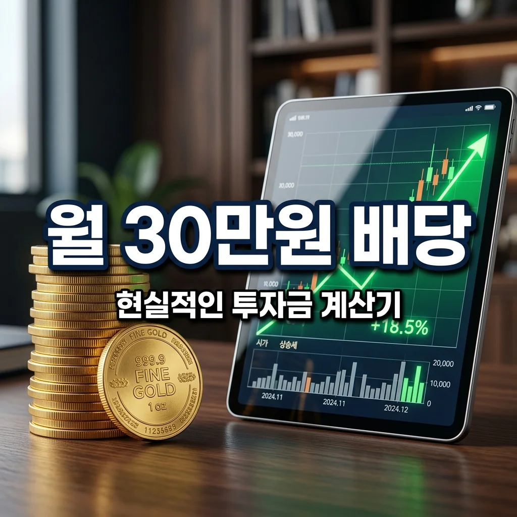 월 30만원 배당 받으려면? 필요한 투자금과 현실적인 ETF 전략