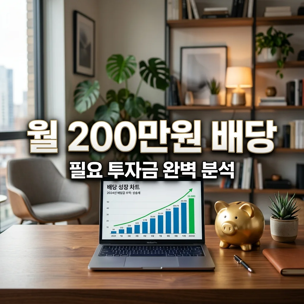 월 200만원 배당 받으려면? 필요 투자금 및 ETF 포트폴리오 전략
