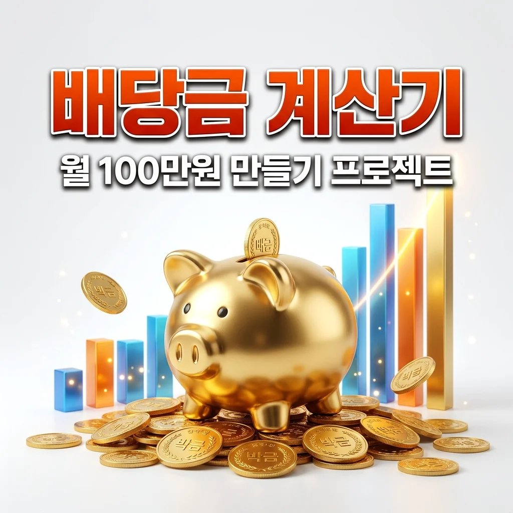 배당금 목표 계산, 월 100만 원 받으려면 투자금은 얼마? (완벽 가이드)