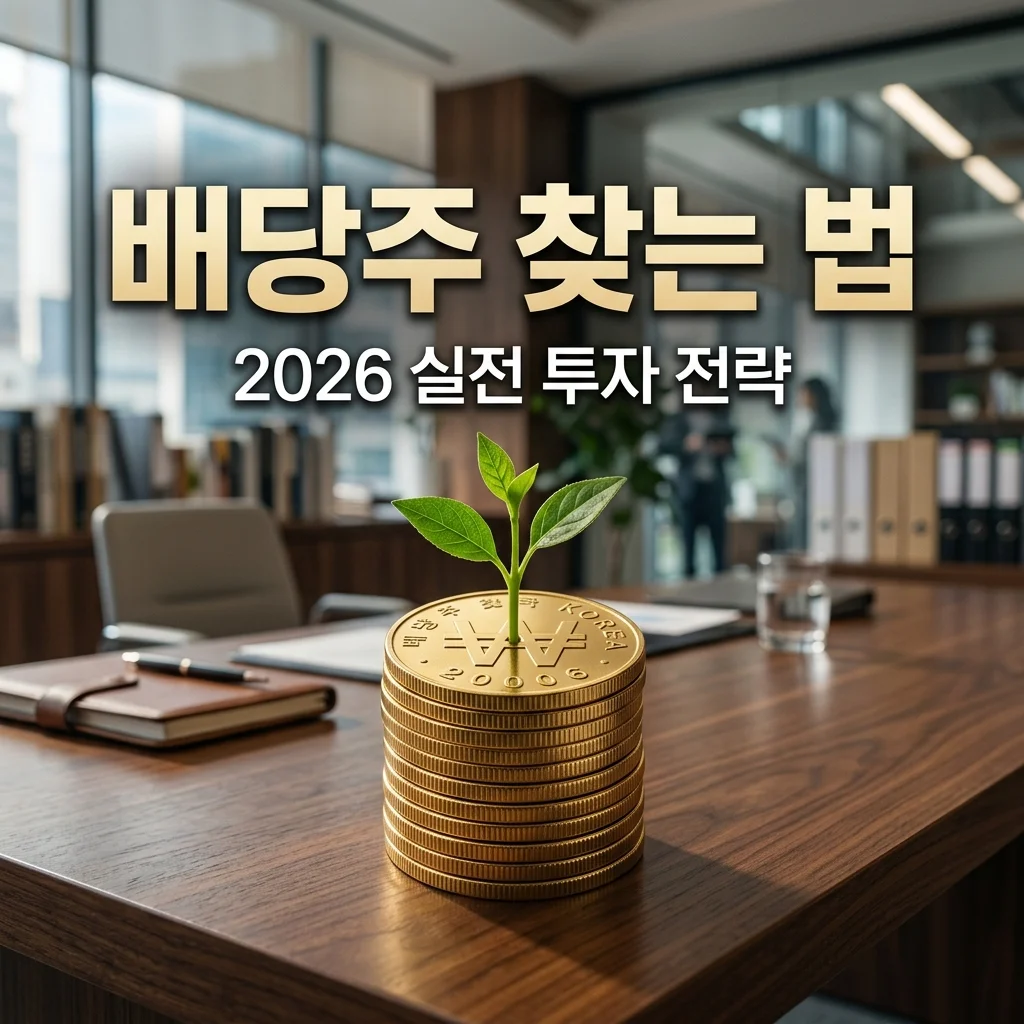 배당주 찾는 법, 2026년 배당소득 분리과세 대비 찐 우량주 고르는 5단계