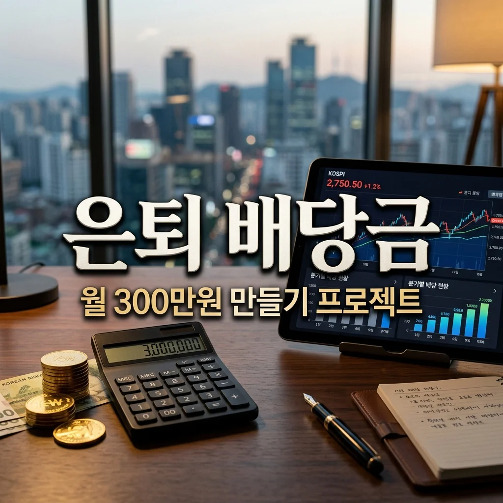 은퇴 배당금 계산, 월 300만원 받으려면 필요한 투자금은?