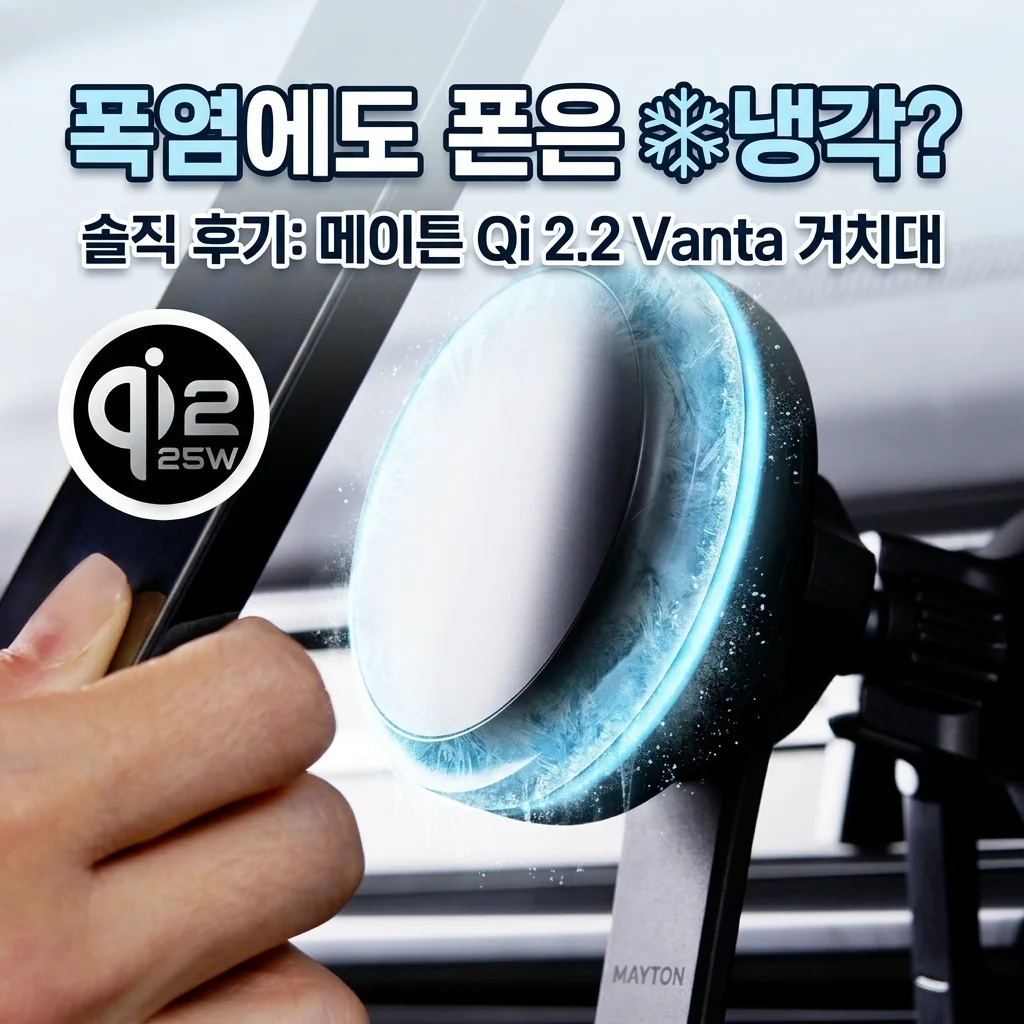 폭염에도 폰이 차갑다? 메이튼 Qi2.2 냉각 맥세이프 거치대 밴타 솔직 후기