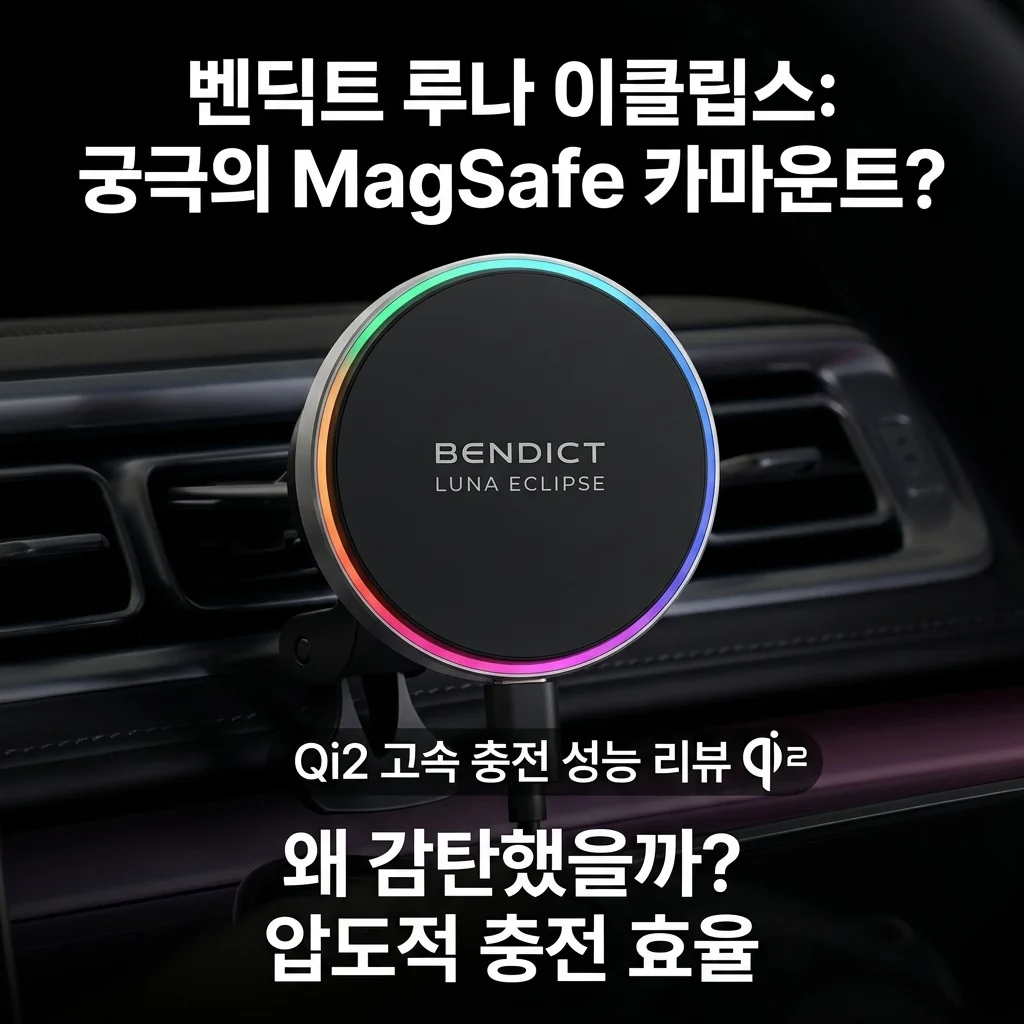 벤딕트 루나 이클립스, 차량용 맥세이프 거치대 종결자? Qi2 충전 성능에 감탄한 이유