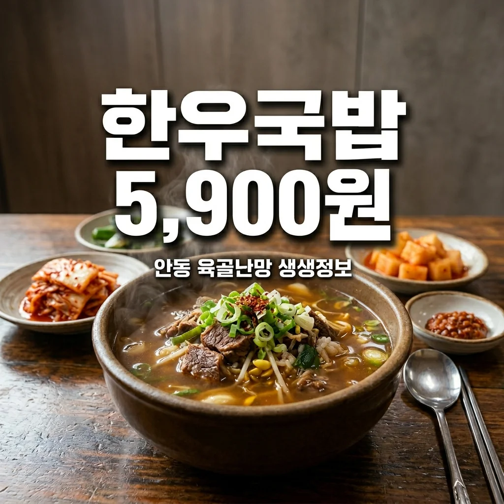 2TV 생생정보 한우국밥 5,900원 가격파괴 Why 안동 육골난망 위치 주차 꿀팁