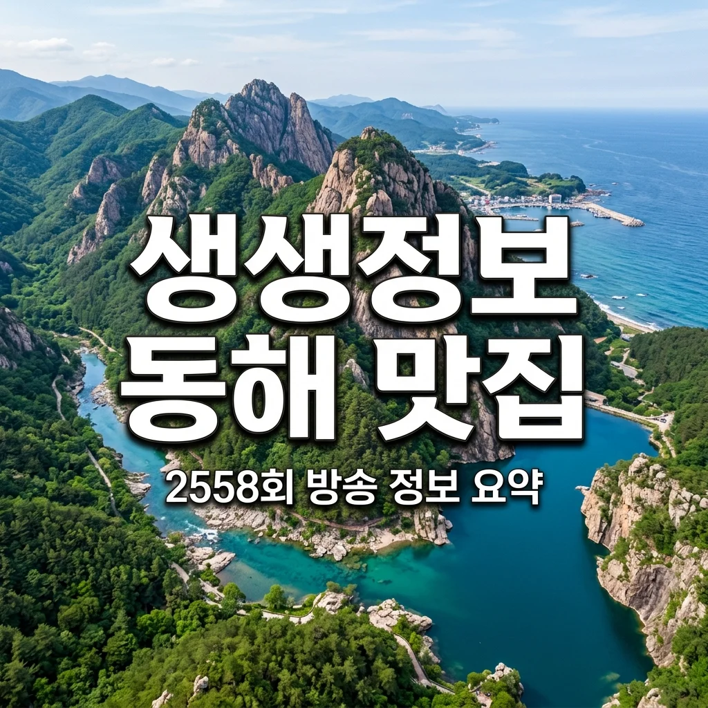 2TV 생생정보 동해 맛집 거동탕수육 & 무릉별유천지 2558회 오늘 방송 정보