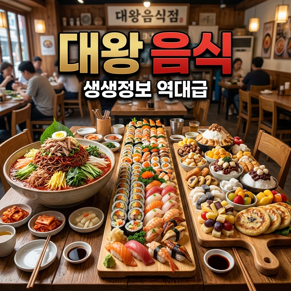 2TV 생생정보 비주얼 최고 대왕 음식 TOP3 맛집! 정보 총정리