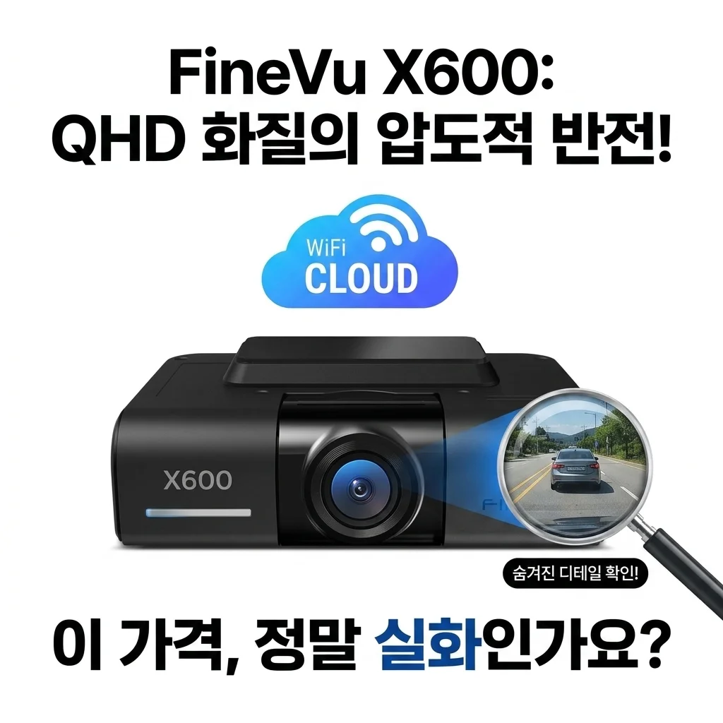 파인뷰 X600 블랙박스, QHD 화질에 숨겨진 반전! 이 가격 실화?