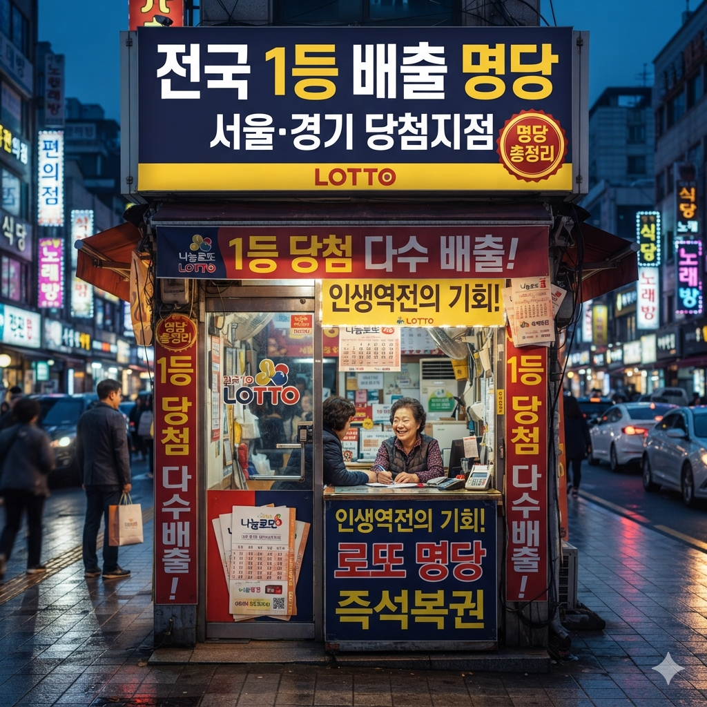 로또 1231회~1222회 당첨번호 분석 및 전국 1등 배출 명당 총정리