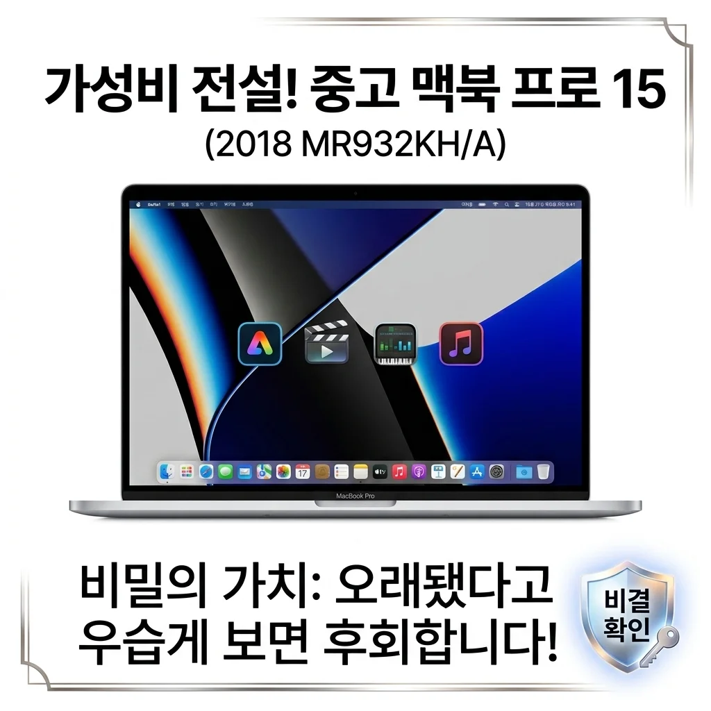 맥북 프로 15 2018 MR932KH/A, 구형이라 무시했다간 큰코다칠 역대급 가성비 중고 맥북의 비밀!