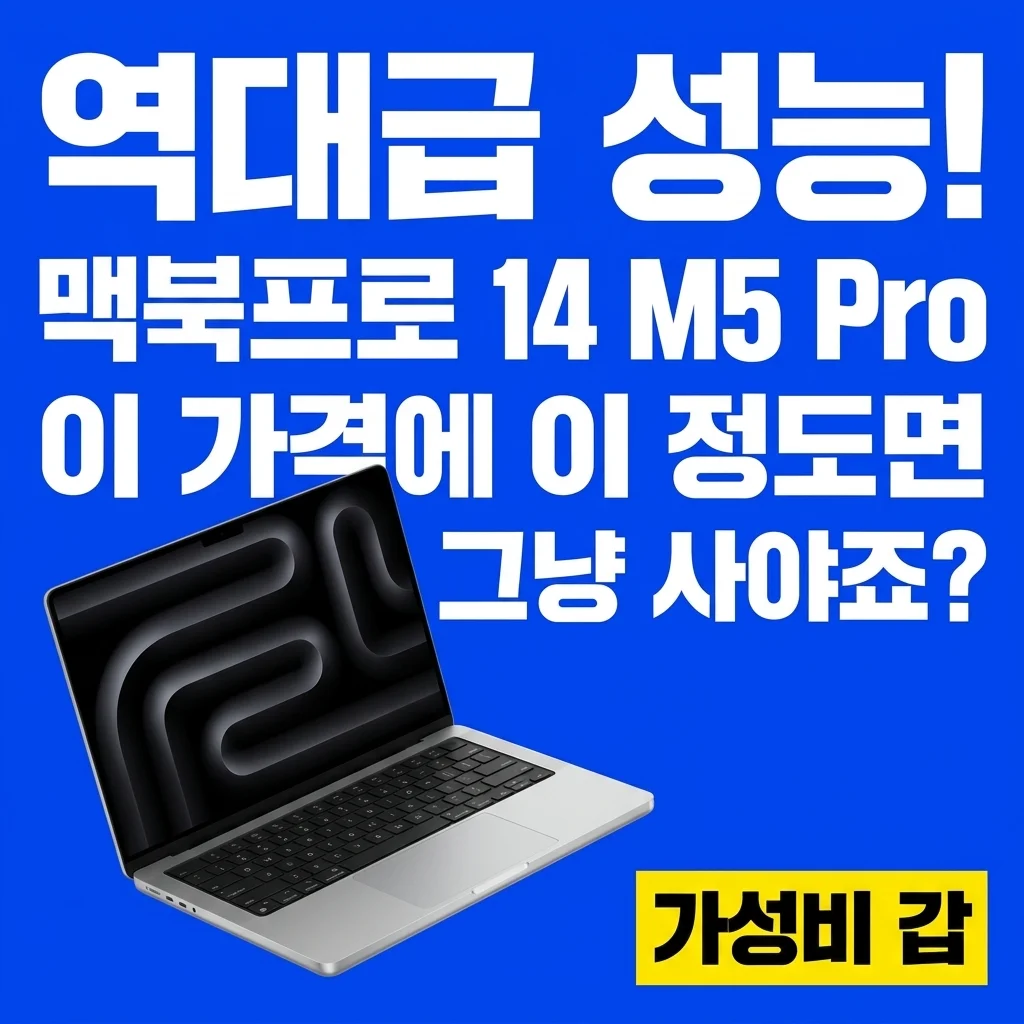 역대급 성능! 맥북프로 14 M5 Pro, 이 가격에 이 정도면 그냥 사야죠?