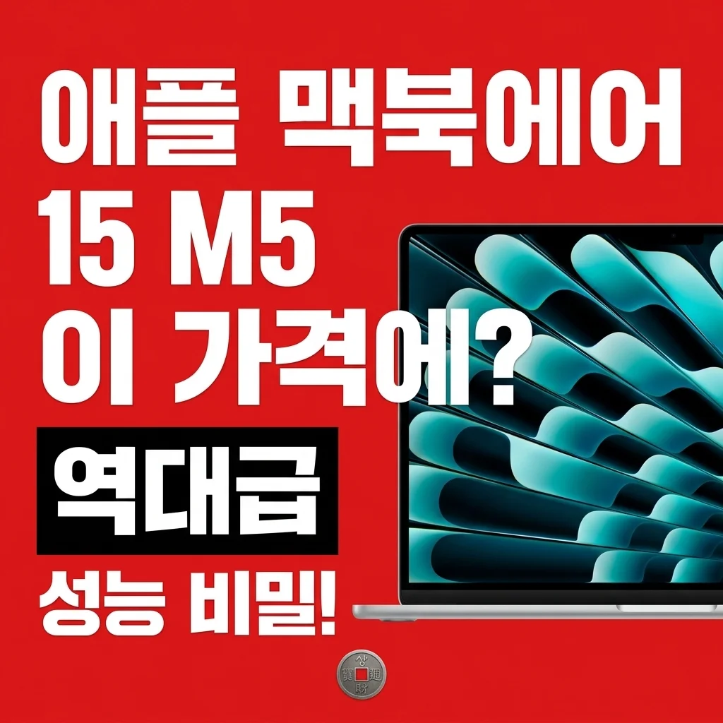 애플 맥북에어 15 M5, 이 가격에? 진짜 역대급 성능 비밀!