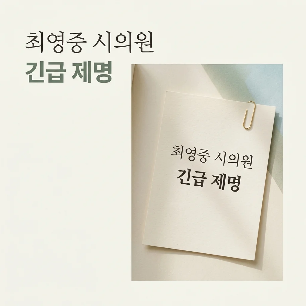 최영중 청주시의원, 아동 성매매 혐의와 국민의힘 제명 결정