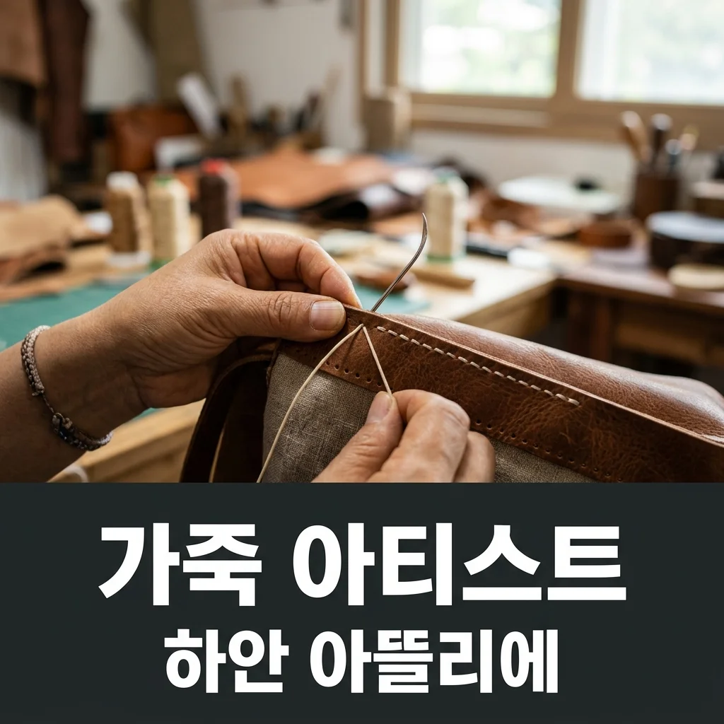 하안 아뜰리에 가죽 아티스트: 상상 꿰매는 작품 세계와 무료 만두 가방 패턴 활용 팁