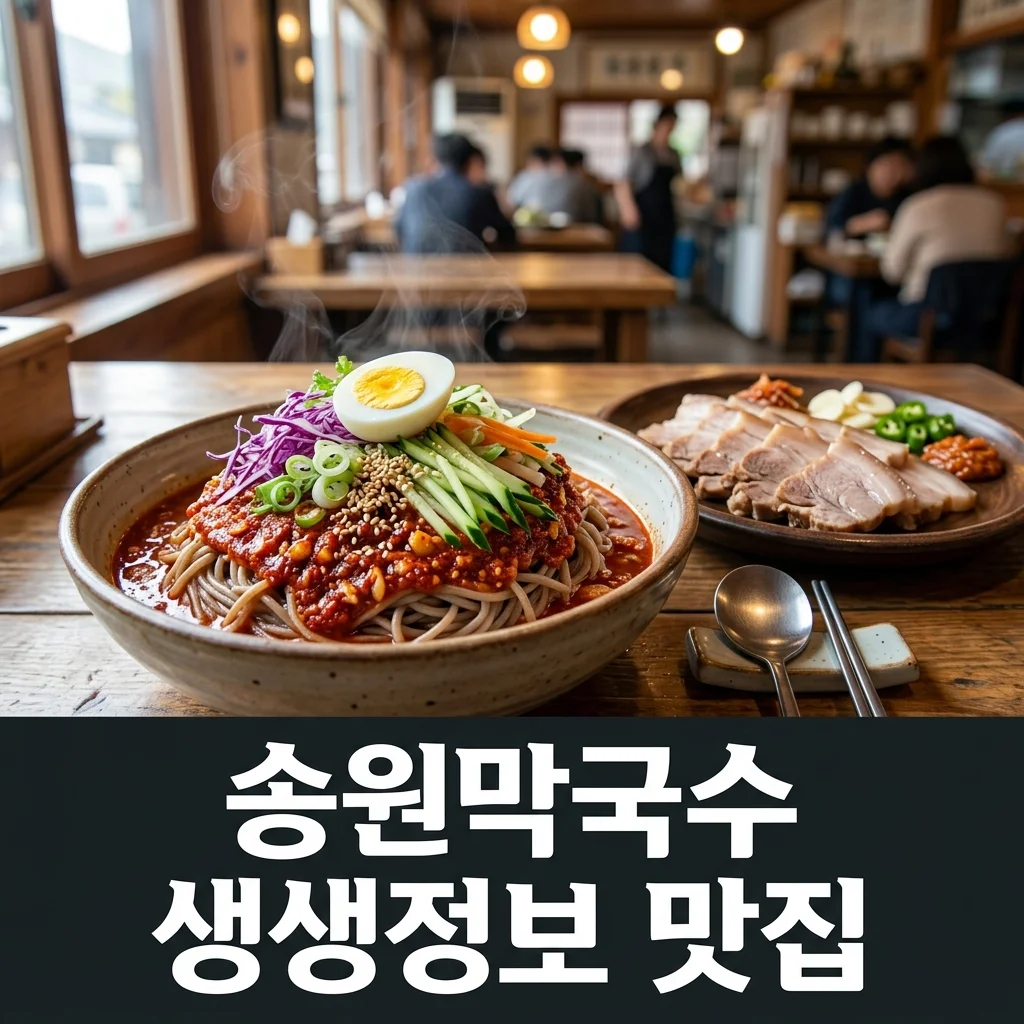2TV 생생정보 송원막국수: 가평 막국수 맛집 완벽 가이드 (메뉴, 가격, 주차)