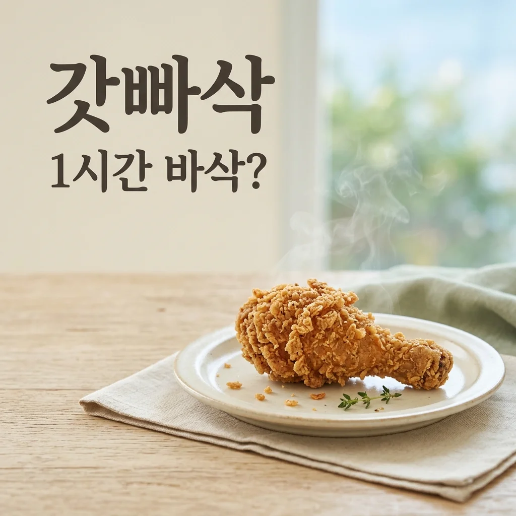 맘스터치 갓빠삭 치킨, 1시간 뒤에도 바삭할까요? (2026년 최신 후기)