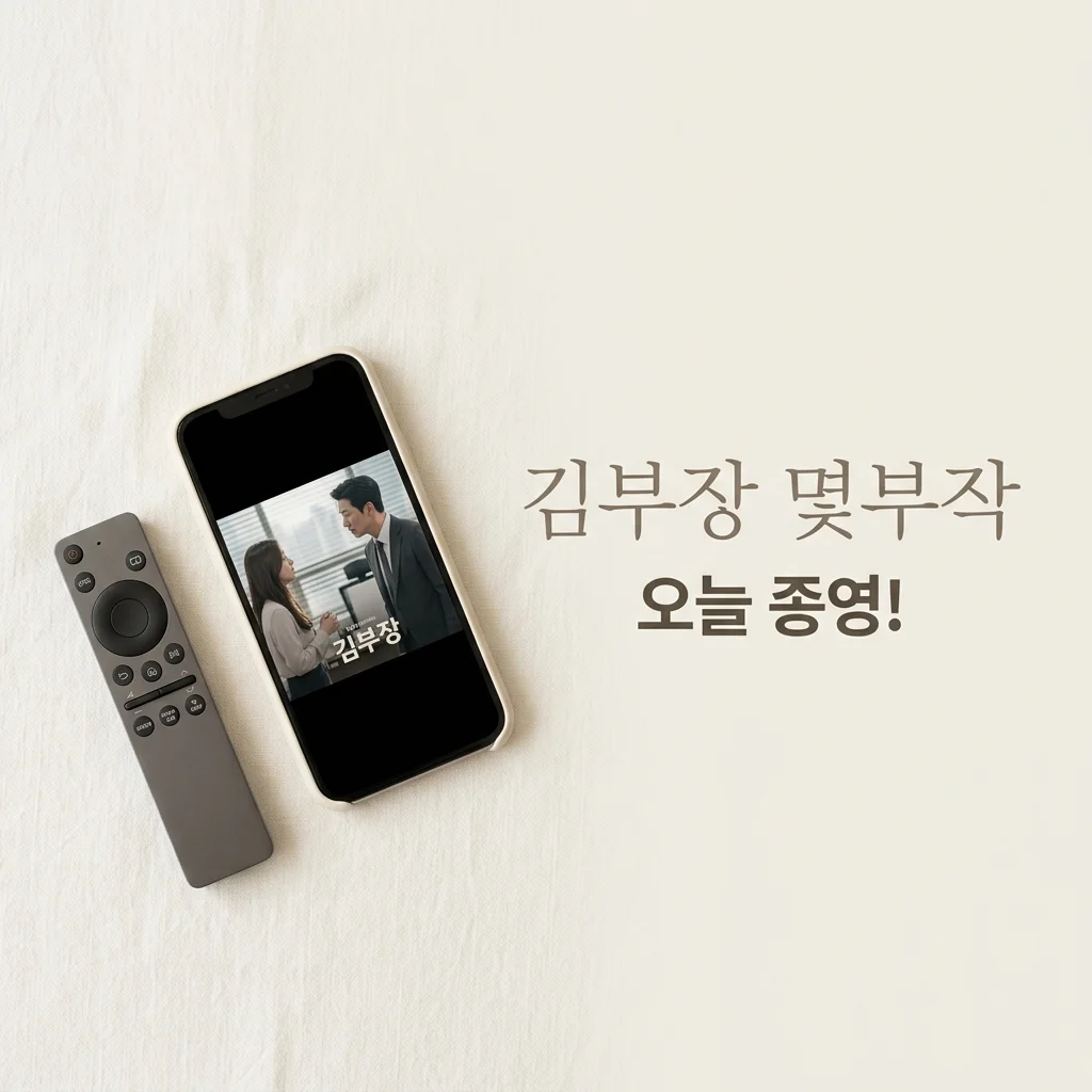김부장 몇부작? SBS 드라마 시청 전 꼭 알아둘 정보 (2026년 7월 25일 기준)