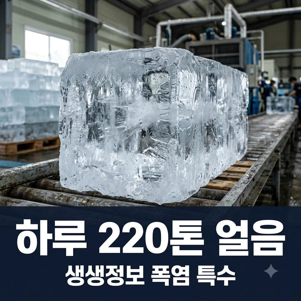 2TV 생생정보 폭염 특수! 하루 220톤 대원냉동산업사 얼음 제조 현장