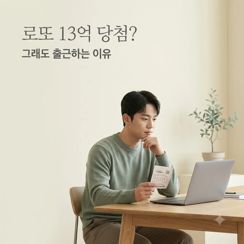 이준혁 로또 13억 당첨 후 출근? 실제 로또 1등이 퇴사 안 하는 이유!