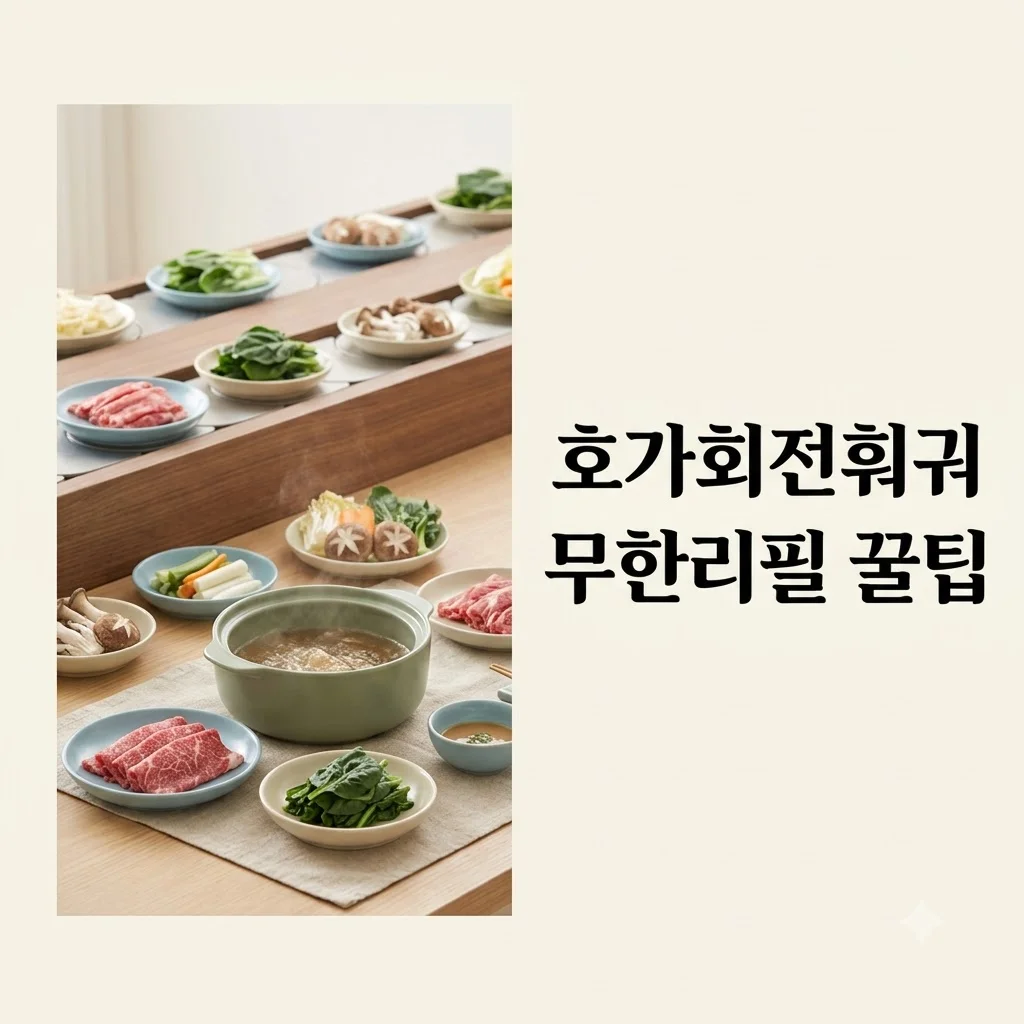 호가회전훠궈, 1인 무한리필 회전 훠궈의 모든 것! 가성비 꿀팁