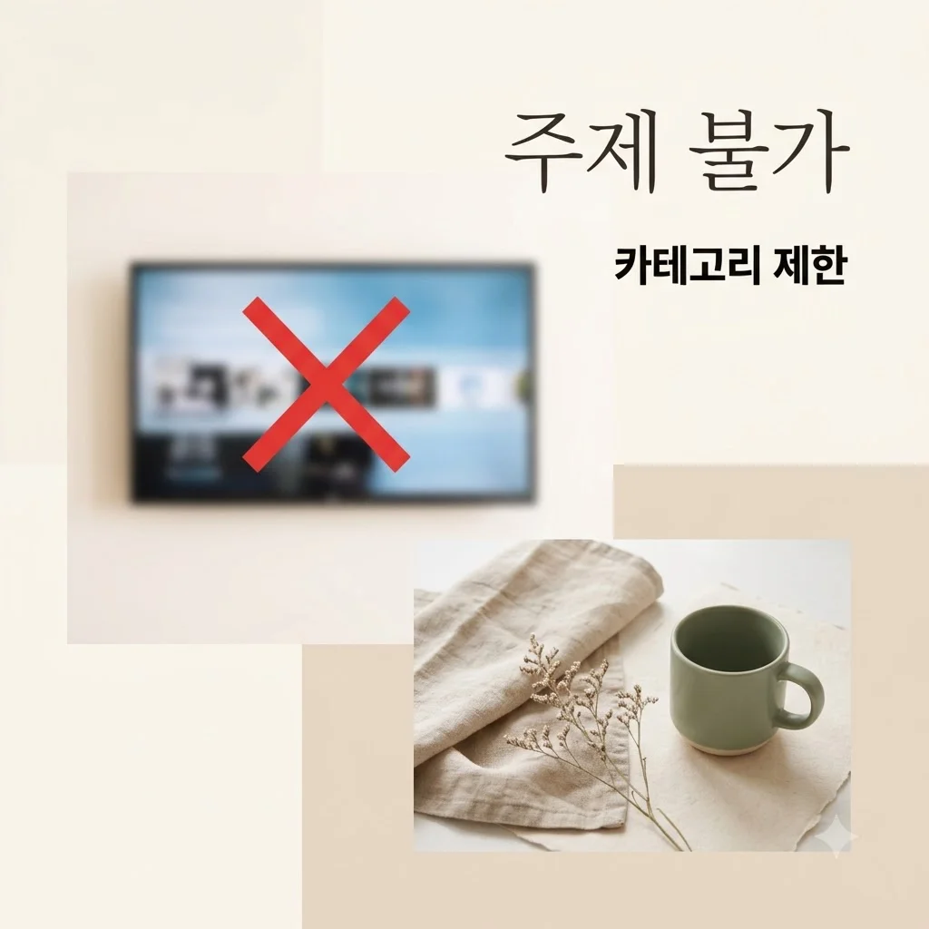 키워드 처리 불가 안내: 블로그 운영 정책 위반