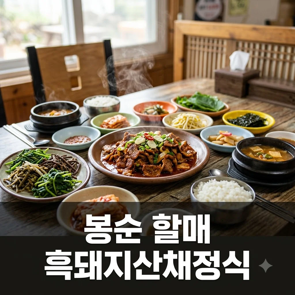 2TV 생생정보 봉순 할매 흑돼지산채정식! 지리산 달궁휴게소식당 완벽 분석