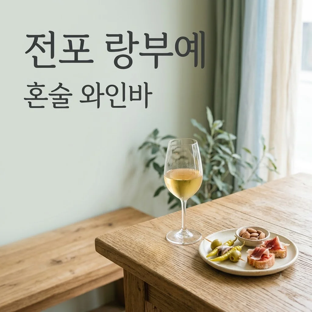 전포 랑부예, 혼술족도 반한 셰리 와인바의 매력과 메뉴 총정리!