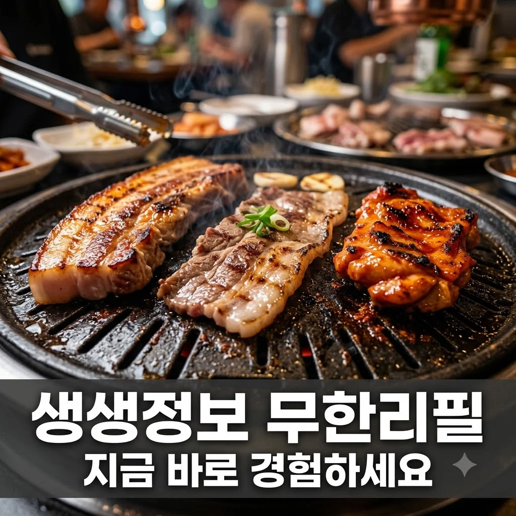2TV 생생정보 플러스고기: 6종 돼지고기+우삼겹+닭갈비 무한리필 최적화 가이드